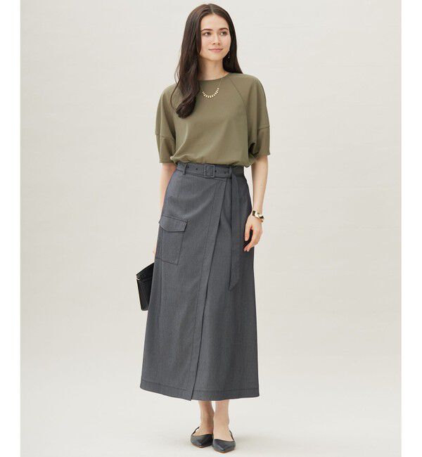 自由区「デニムライクボトムフレア スカート」|スカート|