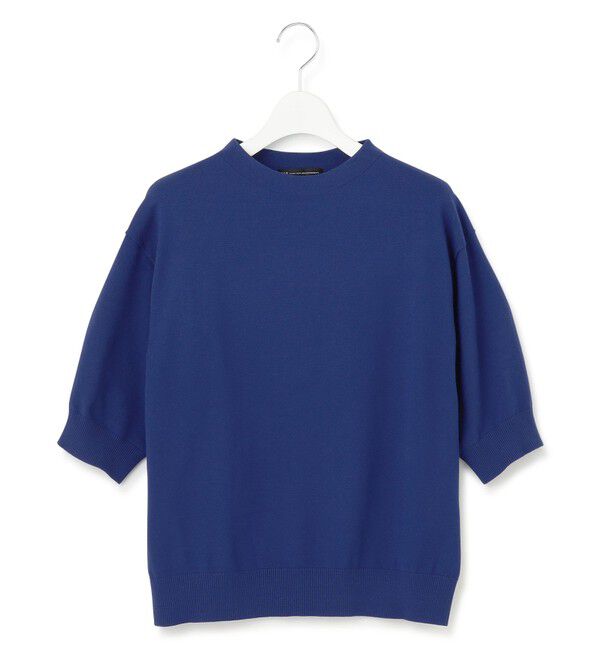 23区「【洗える】ヴィスコースストレッチ 半袖 ニット」|ニット・セーター|