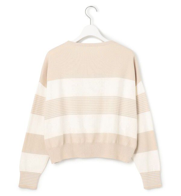 23区「【洗える】コットンポリエステルストレッチ ショート ニット」|ニット・セーター|