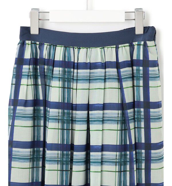 23区「【WEB&一部店舗限定/洗える】手書き風チェックプリント ギャザー スカート」|スカート|