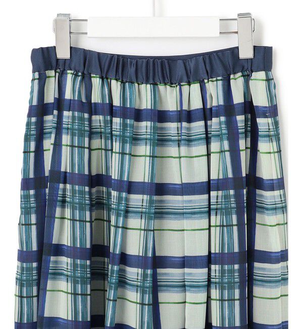 23区「【WEB&一部店舗限定/洗える】手書き風チェックプリント ギャザー スカート」|スカート|