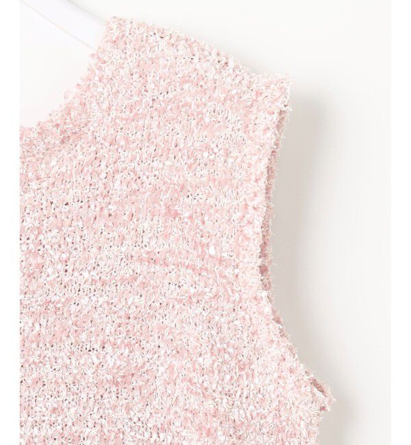 ANY SIS「【前後着用可】リボンヤーン ベスト」|ベスト・ジレ|