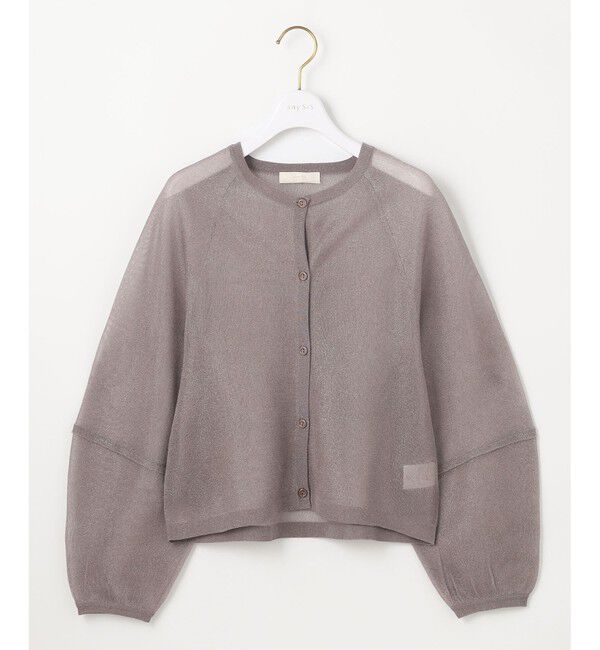 ANY SIS「【洗える】シアーランタンスリーブ カーディガン」|カーディガン|