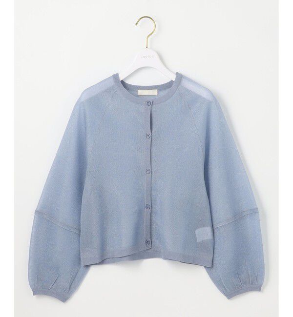 ANY SIS「【洗える】シアーランタンスリーブ カーディガン」|カーディガン|