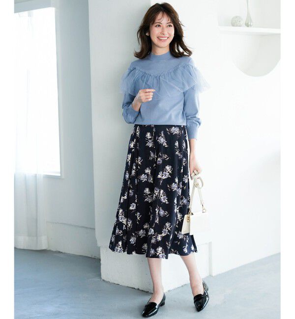 ANY SIS「フラワータック スカート」|スカート|