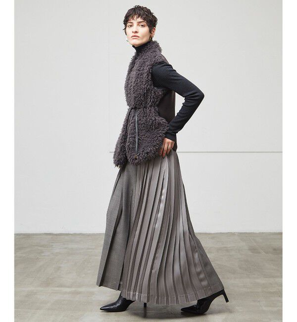 BEIGE,「PUY / フェイクファーベスト」|ベスト・ジレ|