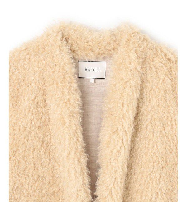 BEIGE,「PUY / フェイクファーベスト」|ベスト・ジレ|
