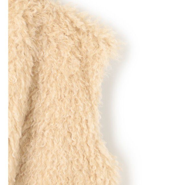 BEIGE,「PUY / フェイクファーベスト」|ベスト・ジレ|