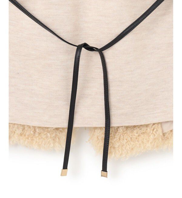 BEIGE,「PUY / フェイクファーベスト」|ベスト・ジレ|