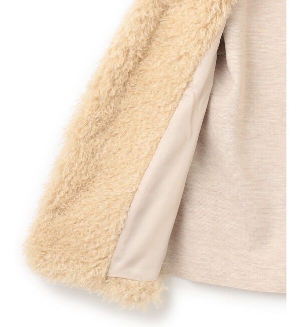 BEIGE,「PUY / フェイクファーベスト」|ベスト・ジレ|