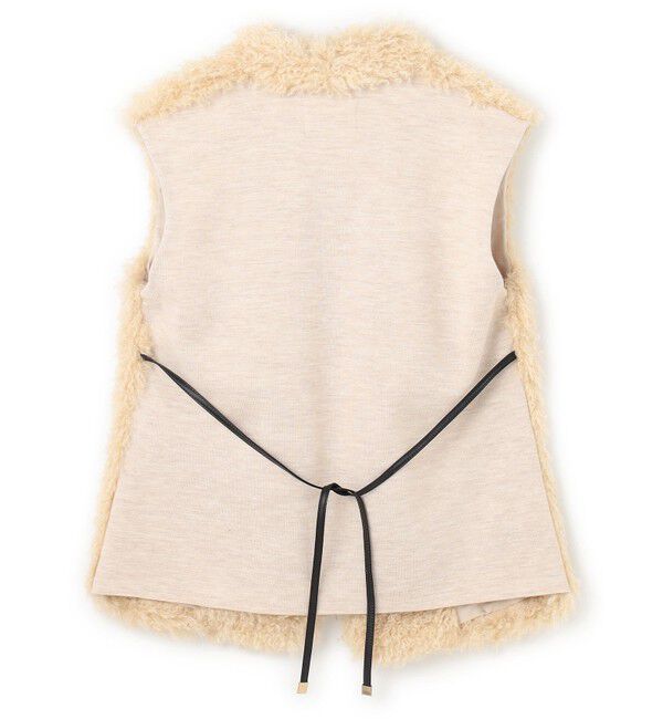 BEIGE,「PUY / フェイクファーベスト」|ベスト・ジレ|