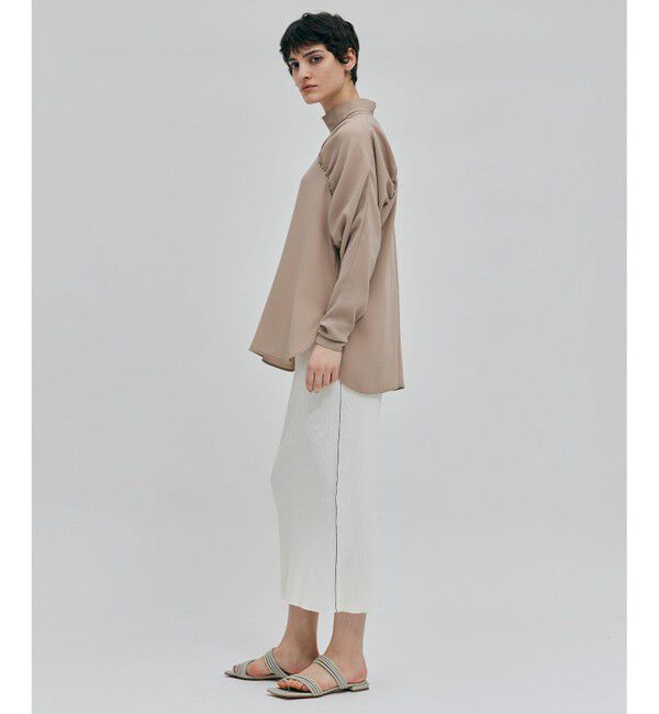 BEIGE,「【洗える】LAURA / Iラインリブスカート」|スカート|