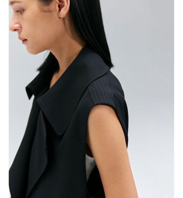 BEIGE,「FLEUR / ラップデザインロングジレ」|ベスト・ジレ|