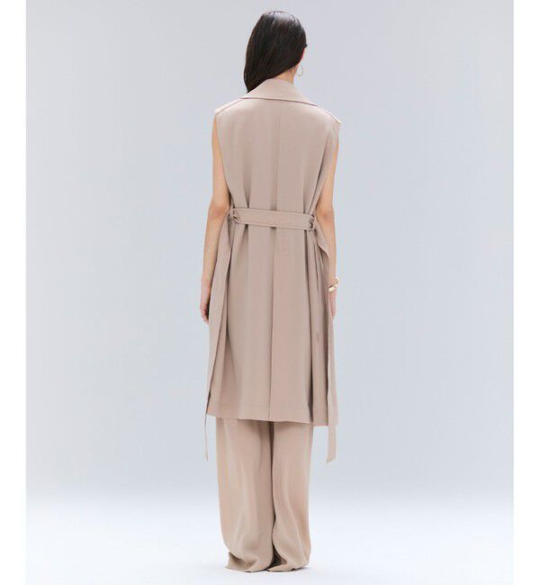 BEIGE,「FLEUR / ラップデザインロングジレ」|ベスト・ジレ|