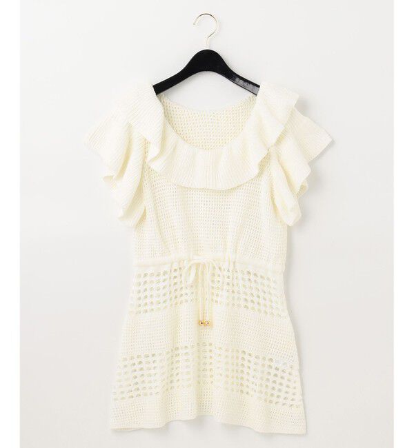 GRACE CONTINENTAL「タックスクエアニットトップ」|ニット・セーター|