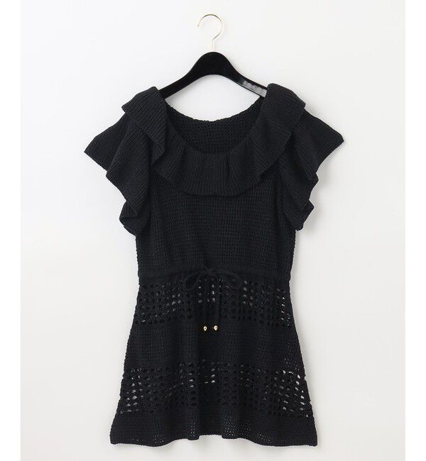 GRACE CONTINENTAL「タックスクエアニットトップ」|ニット・セーター|