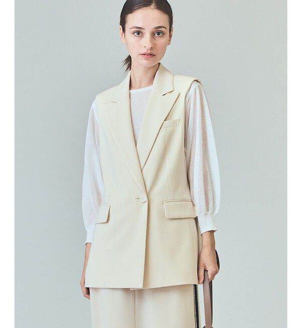  「トリアセテーラードジレ」|ベスト・ジレ|キナリ