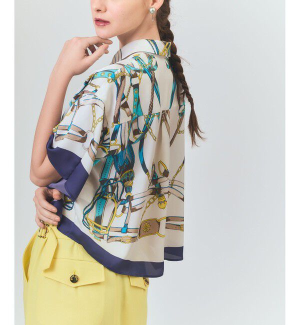 Grace Class「マリンスカーフプリントシャツ」|シャツ・ブラウス|