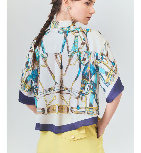 Grace Class「マリンスカーフプリントシャツ」|シャツ・ブラウス|