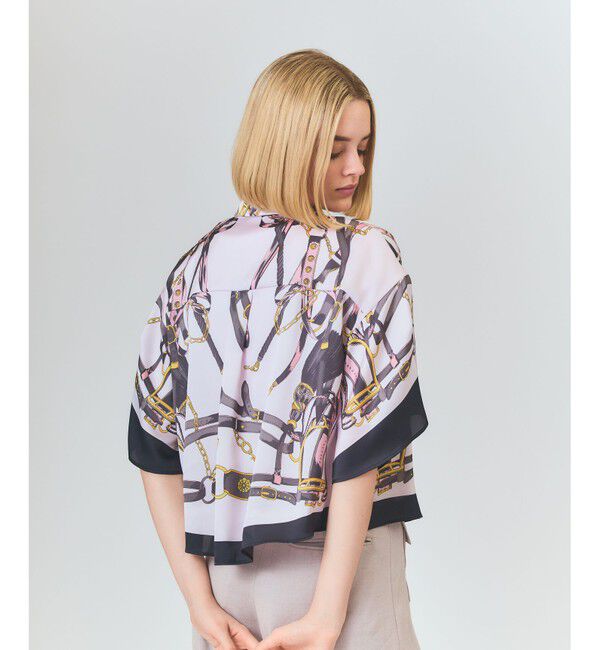 Grace Class「マリンスカーフプリントシャツ」|シャツ・ブラウス|