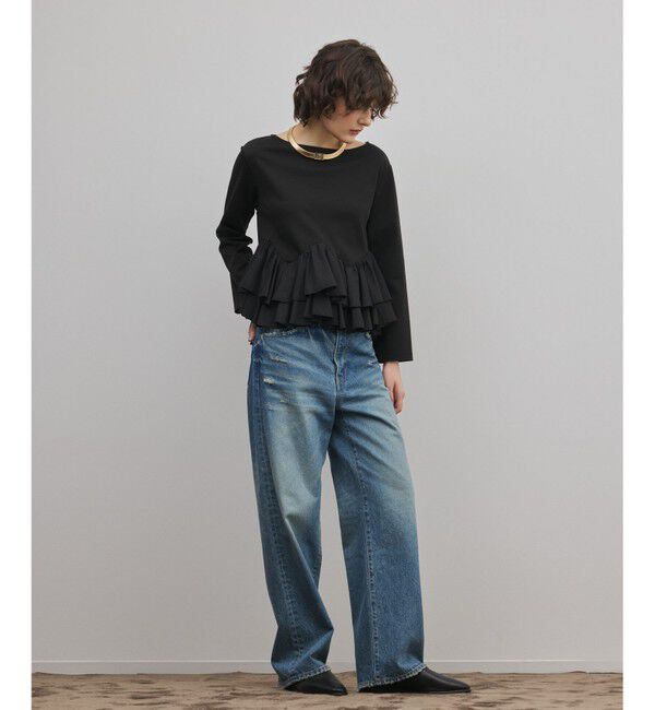 Diagram「タフタフリルカットトップ」|Tシャツ・カットソー|ブラック