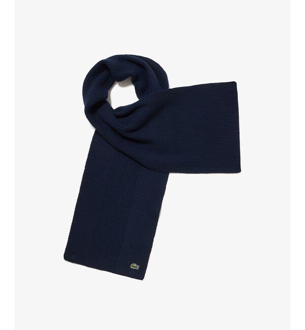 LACOSTE「コンビ・ニッティングマフラー」|マフラー|