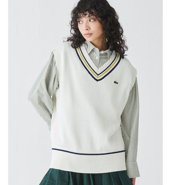 LACOSTE「コットンポリニットチルデンベスト」|ベスト・ジレ|