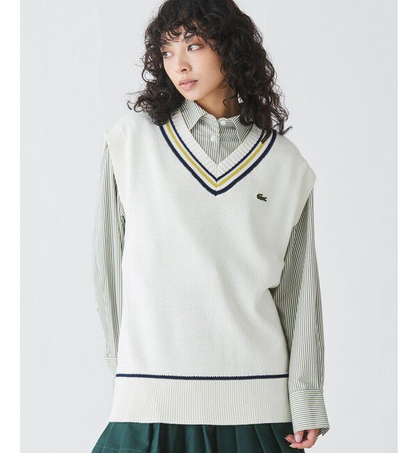 LACOSTE「コットンポリニットチルデンベスト」|ベスト・ジレ|