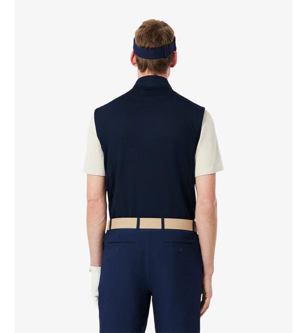 LACOSTE「ウルトラドライハーフジップゴルフベスト」|ベスト・ジレ|