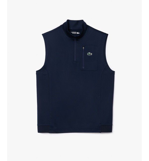 LACOSTE「ウルトラドライハーフジップゴルフベスト」|ベスト・ジレ|