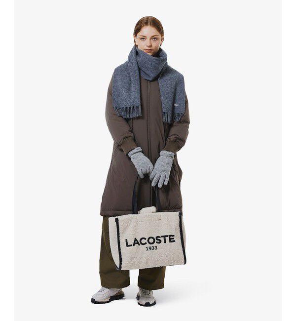LACOSTE「メリノウール大判マフラー」|マフラー|