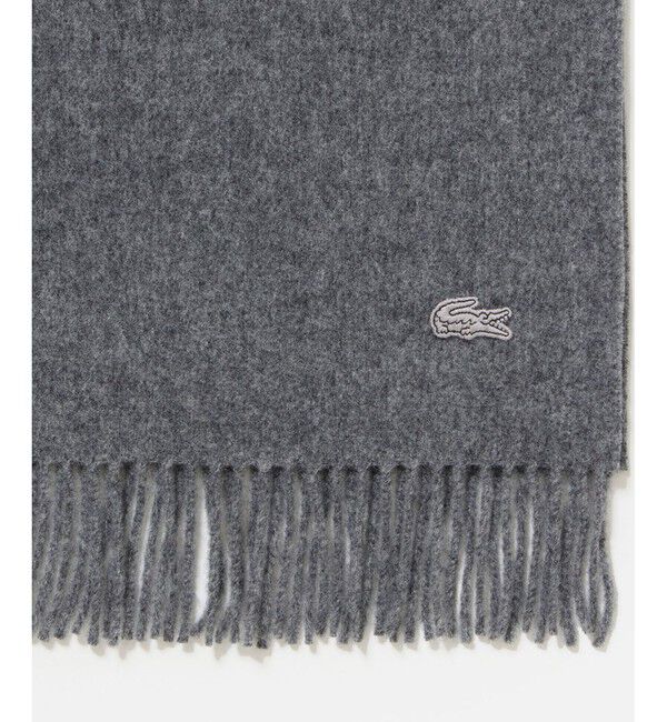 LACOSTE「メリノウール大判マフラー」|マフラー|