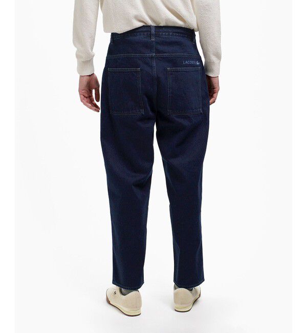 LACOSTE「5ポケットワイドデニムパンツ テーパード」|デニム|