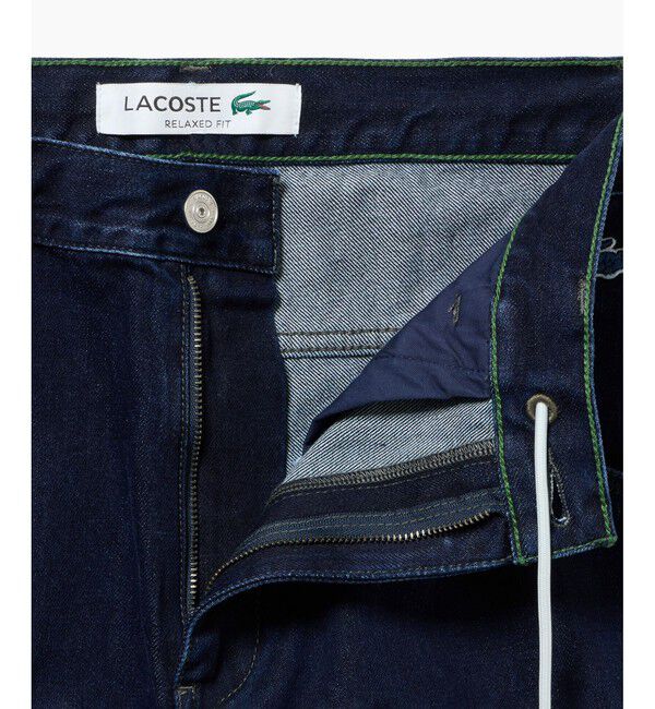 LACOSTE「5ポケットワイドデニムパンツ テーパード」|デニム|
