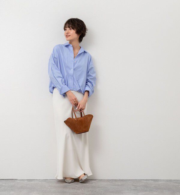 NOLLEY'S sophi「【追加】《オールシーズン対応》ウォッシャブルマットサテンナロースカート」|スカート|