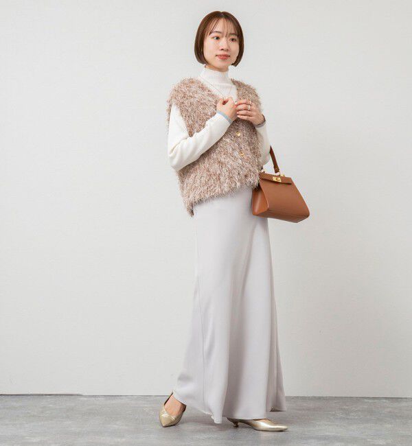 NOLLEY'S sophi「【追加】《オールシーズン対応》ウォッシャブルマットサテンナロースカート」|スカート|