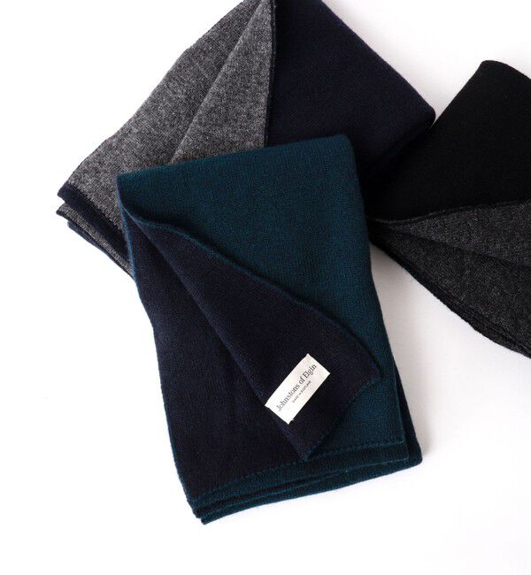 NOLLEY'S goodman「【Johnstons of Elgin/ジョンストンズ・オブ・エルガン】HAA03131 KNITTED SCARF TUBULAR 35」|ストール|グリーン