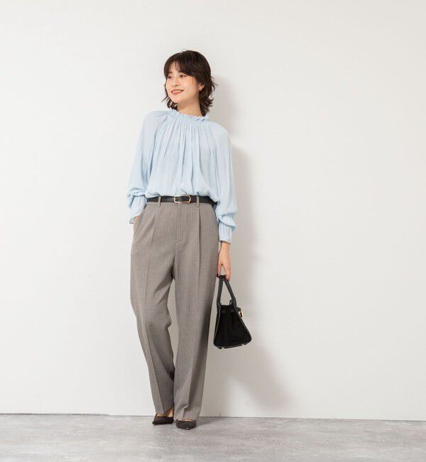 NOLLEY'S「ウォッシャブルウール調愛されセミワイドパンツ」|その他|