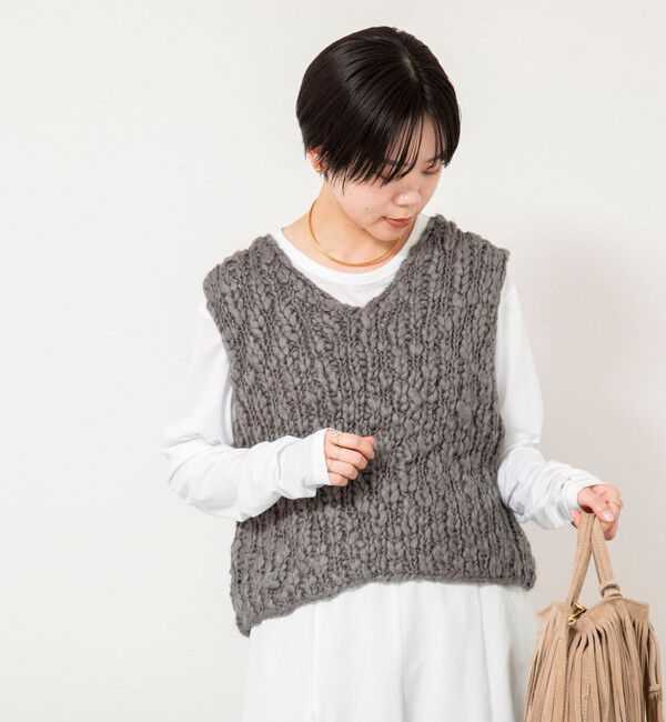 NOLLEY'S「Vネックニットベスト」|ニット・セーター|