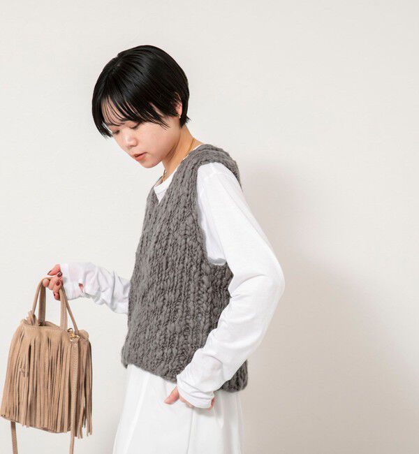 NOLLEY'S「Vネックニットベスト」|ニット・セーター|