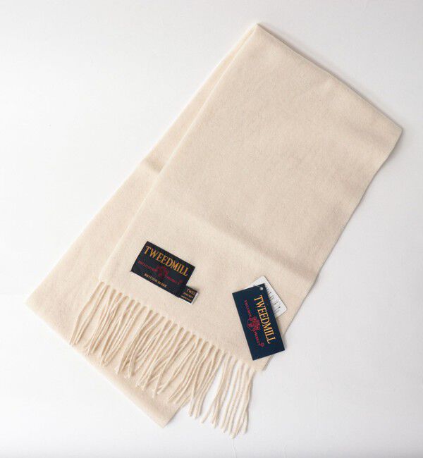 NOLLEY'S goodman「【TWEEDMILL/ツイードミル】Lambswool Muffler Solid 25」|マフラー|エクリュ