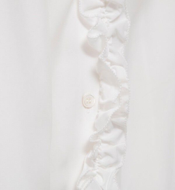 NOLLEY'S「ウォッシャブルフロントフリルVネックブラウス」|シャツ・ブラウス|