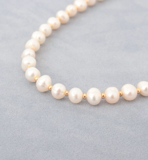 grace grace「【grace grace/グラスグラス】淡水スキップパールショートネックレス-Alice」|ネックレス|