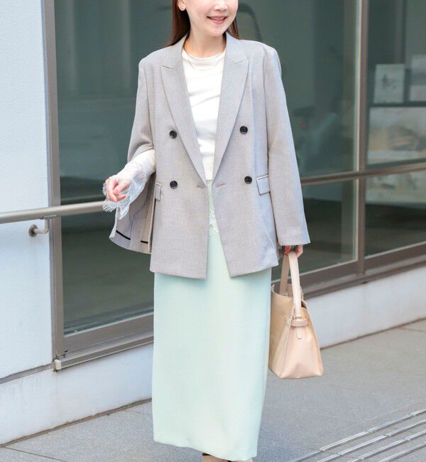 NOLLEY'S sophi「ウォッシャブルレース切替ロンT」|Tシャツ・カットソー|