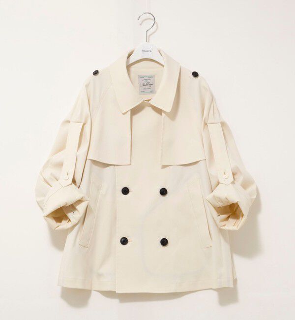 NOLLEY'S「NMPウォッシャブルショートトレンチコート」|ブルゾン・スタジャン|