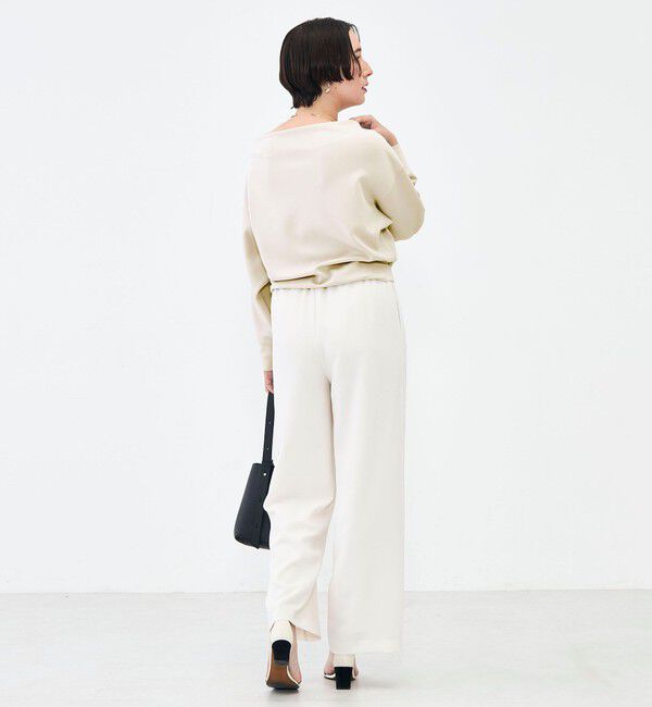 NOLLEY'S sophi「《セットアップ対応》ウォッシャブルボートネックライトダンボールプルオーバー」|Tシャツ・カットソー|