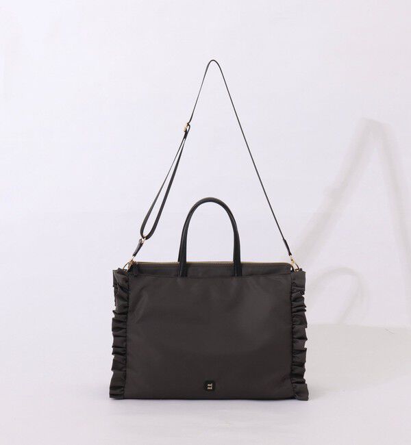 NOLLEY'S「【nolnol/ノルノル】ナイロンフリルトートバッグ」|トートバッグ|