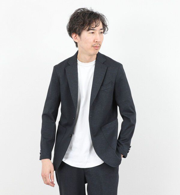 NOLLEY'S goodman「《ビジカジ/セットアップ対応》シャークジャージ イージーJK 26SS」|テーラードジャケット|