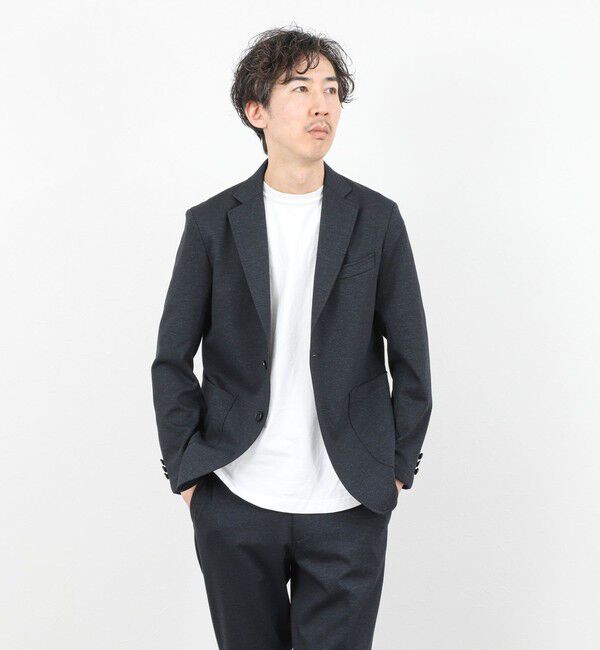 NOLLEY'S goodman「《ビジカジ/セットアップ対応》シャークジャージ イージーJK 26SS」|テーラードジャケット|