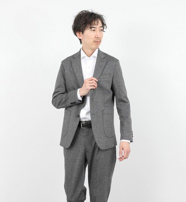 NOLLEY'S goodman「《ビジカジ/セットアップ対応》シャークジャージ イージーJK 26SS」|テーラードジャケット|